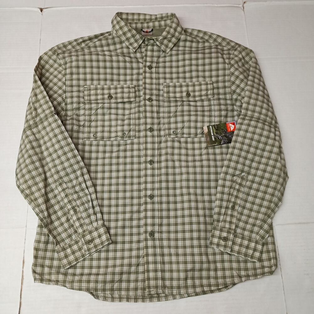 Ozark Trail Upstream Shirt‎ Men's M (38-40) Green Plaid